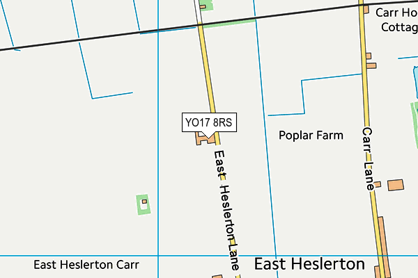 YO17 8RS map - OS VectorMap District (Ordnance Survey)