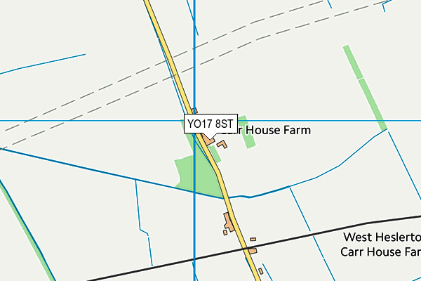 YO17 8ST map - OS VectorMap District (Ordnance Survey)
