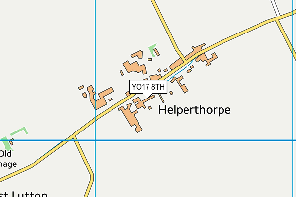 YO17 8TH map - OS VectorMap District (Ordnance Survey)