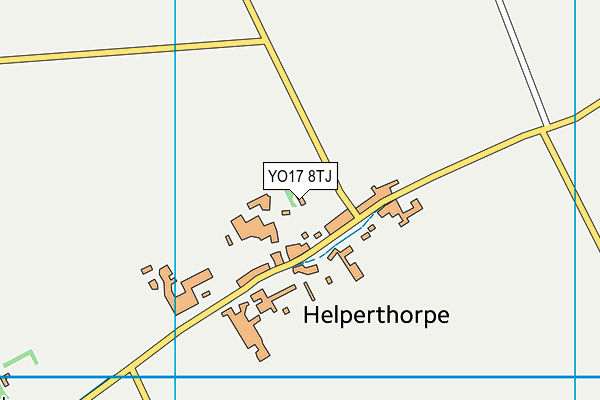 YO17 8TJ map - OS VectorMap District (Ordnance Survey)