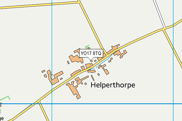 YO17 8TQ map - OS VectorMap District (Ordnance Survey)