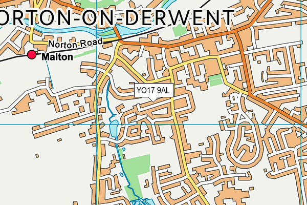 YO17 9AL map - OS VectorMap District (Ordnance Survey)