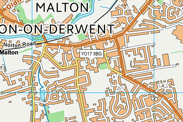 Norton Community Primary School map (YO17 9BG) - OS VectorMap District (Ordnance Survey)