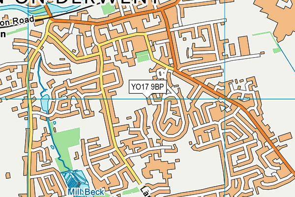 YO17 9BP map - OS VectorMap District (Ordnance Survey)