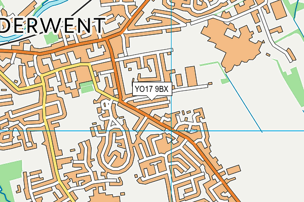 YO17 9BX map - OS VectorMap District (Ordnance Survey)
