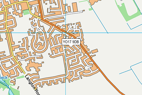 YO17 9DB map - OS VectorMap District (Ordnance Survey)