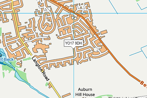 YO17 9DH map - OS VectorMap District (Ordnance Survey)