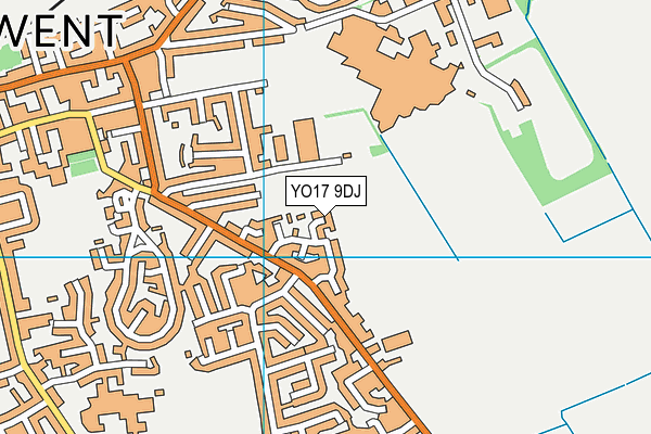 YO17 9DJ map - OS VectorMap District (Ordnance Survey)