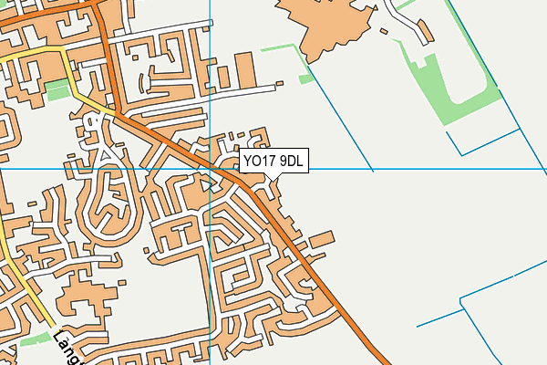 YO17 9DL map - OS VectorMap District (Ordnance Survey)