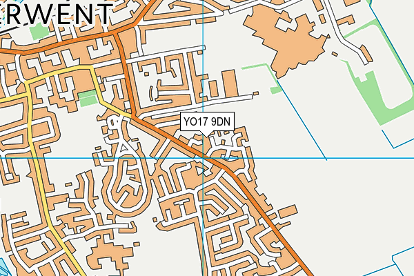 YO17 9DN map - OS VectorMap District (Ordnance Survey)