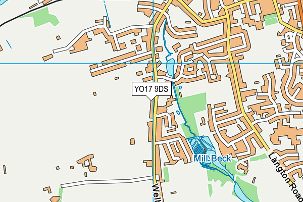 YO17 9DS map - OS VectorMap District (Ordnance Survey)