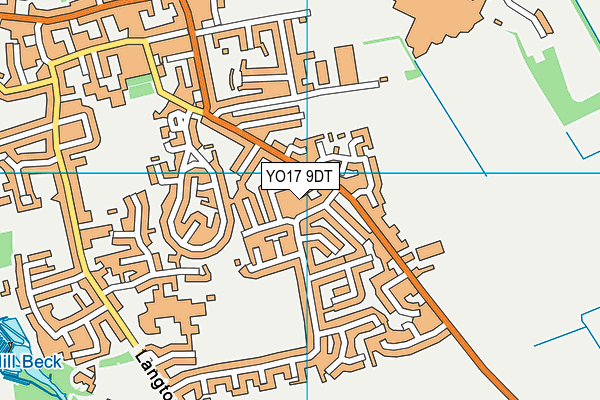 YO17 9DT map - OS VectorMap District (Ordnance Survey)