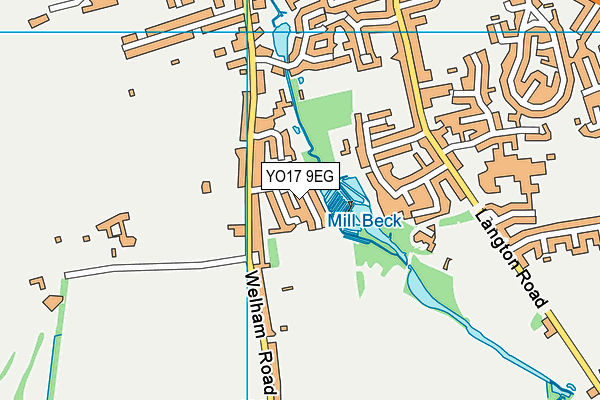 YO17 9EG map - OS VectorMap District (Ordnance Survey)