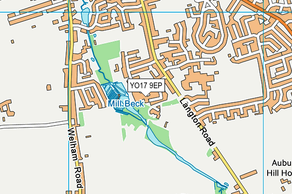 YO17 9EP map - OS VectorMap District (Ordnance Survey)