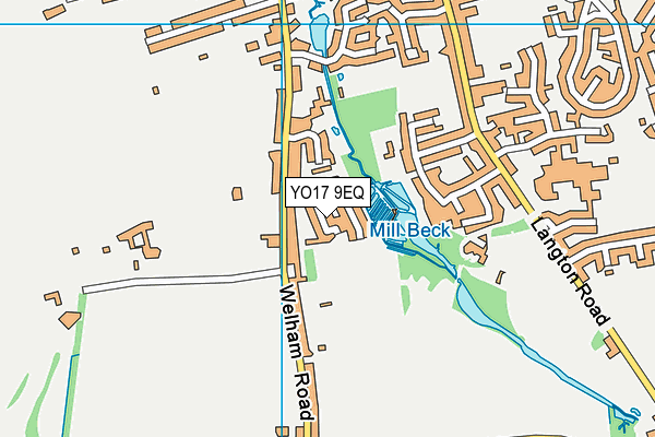 YO17 9EQ map - OS VectorMap District (Ordnance Survey)