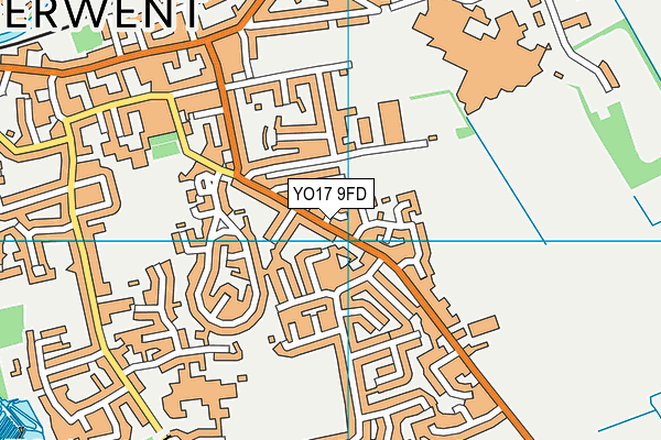 YO17 9FD map - OS VectorMap District (Ordnance Survey)