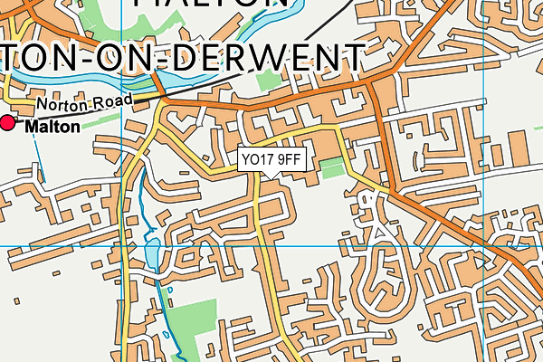 YO17 9FF map - OS VectorMap District (Ordnance Survey)