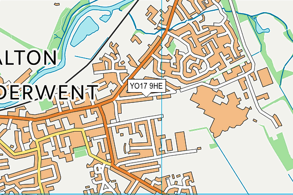 YO17 9HE map - OS VectorMap District (Ordnance Survey)