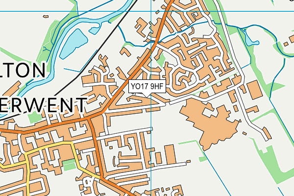 YO17 9HF map - OS VectorMap District (Ordnance Survey)