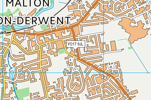 YO17 9JL map - OS VectorMap District (Ordnance Survey)