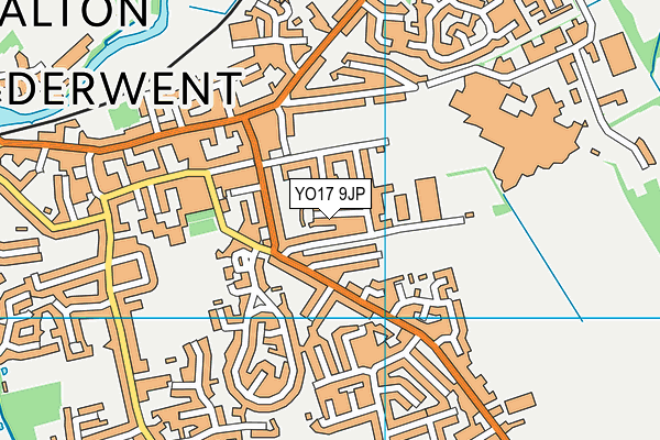 YO17 9JP map - OS VectorMap District (Ordnance Survey)