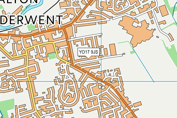 King Georges Playing Field (Norton) map (YO17 9JS) - OS VectorMap District (Ordnance Survey)