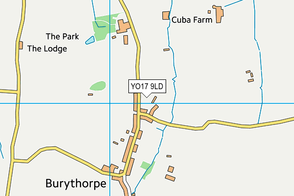 YO17 9LD map - OS VectorMap District (Ordnance Survey)