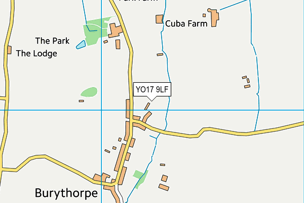YO17 9LF map - OS VectorMap District (Ordnance Survey)