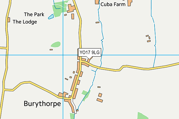 YO17 9LG map - OS VectorMap District (Ordnance Survey)