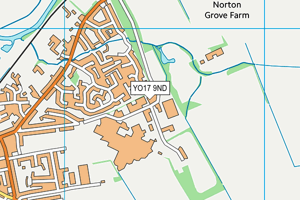 YO17 9ND map - OS VectorMap District (Ordnance Survey)
