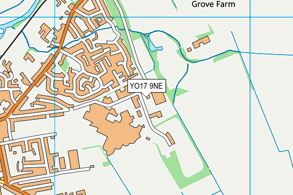 YO17 9NE map - OS VectorMap District (Ordnance Survey)