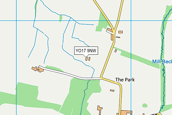 YO17 9NW map - OS VectorMap District (Ordnance Survey)