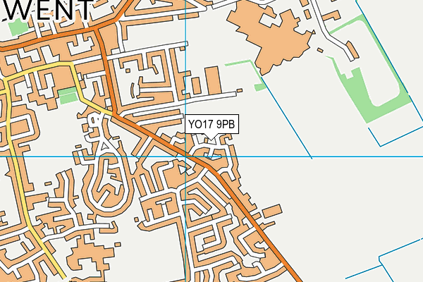 YO17 9PB map - OS VectorMap District (Ordnance Survey)