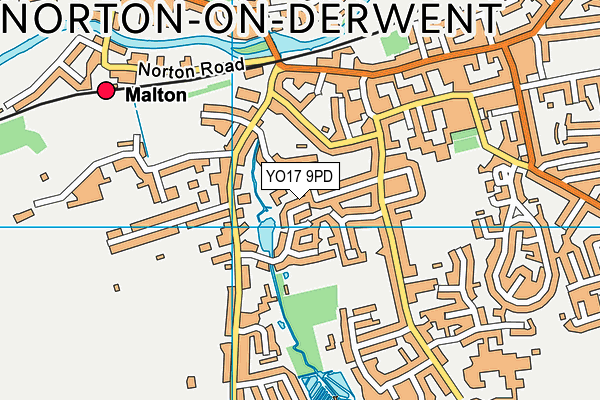 YO17 9PD map - OS VectorMap District (Ordnance Survey)
