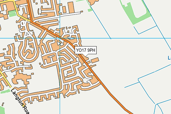 YO17 9PH map - OS VectorMap District (Ordnance Survey)