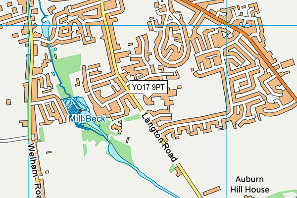 YO17 9PT map - OS VectorMap District (Ordnance Survey)
