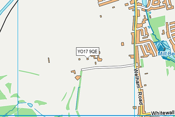 YO17 9QE map - OS VectorMap District (Ordnance Survey)