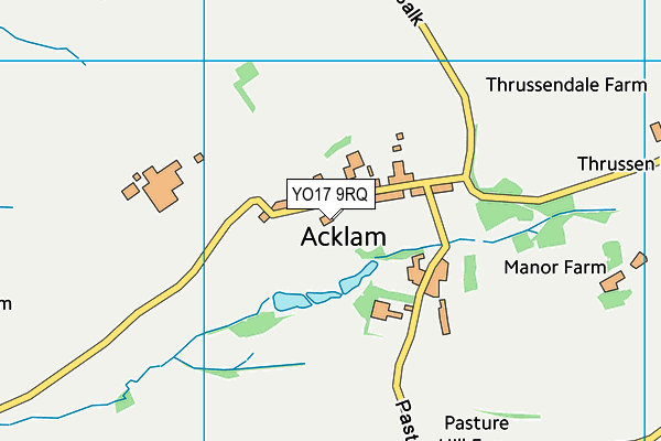 YO17 9RQ map - OS VectorMap District (Ordnance Survey)