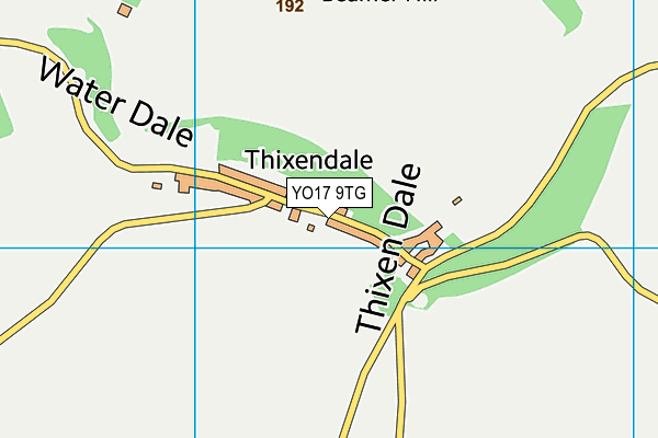Thixendale Cricket Club map (YO17 9TG) - OS VectorMap District (Ordnance Survey)