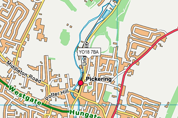 YO18 7BA map - OS VectorMap District (Ordnance Survey)