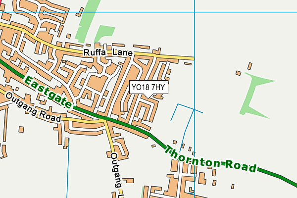 YO18 7HY map - OS VectorMap District (Ordnance Survey)