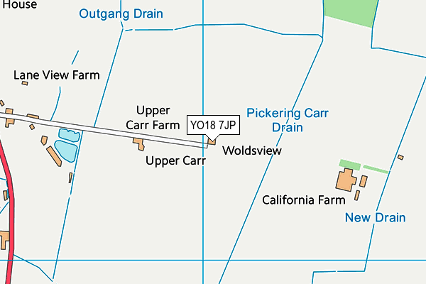 YO18 7JP map - OS VectorMap District (Ordnance Survey)
