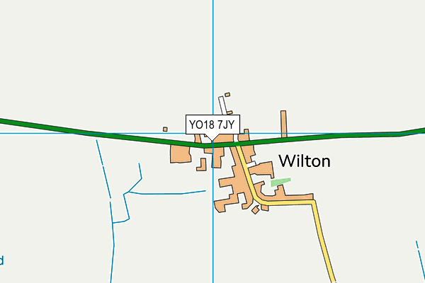 YO18 7JY map - OS VectorMap District (Ordnance Survey)