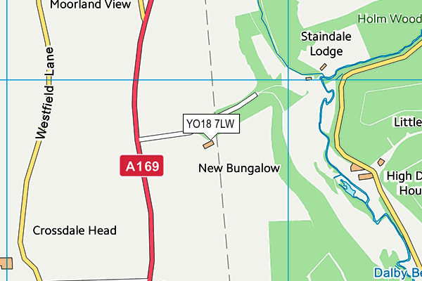 YO18 7LW map - OS VectorMap District (Ordnance Survey)