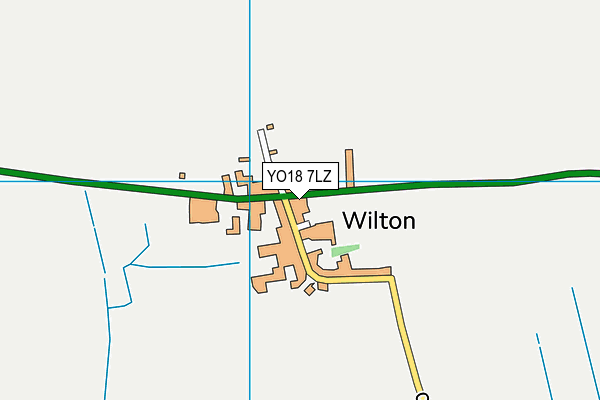 YO18 7LZ map - OS VectorMap District (Ordnance Survey)