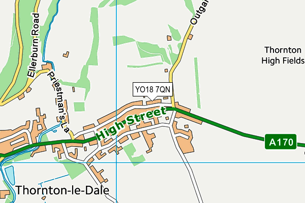 YO18 7QN map - OS VectorMap District (Ordnance Survey)