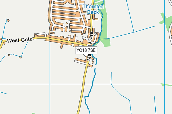 YO18 7SE map - OS VectorMap District (Ordnance Survey)