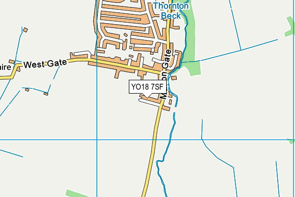 YO18 7SF map - OS VectorMap District (Ordnance Survey)