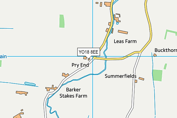 YO18 8EE map - OS VectorMap District (Ordnance Survey)