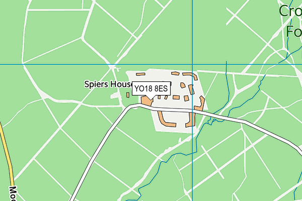 YO18 8ES map - OS VectorMap District (Ordnance Survey)